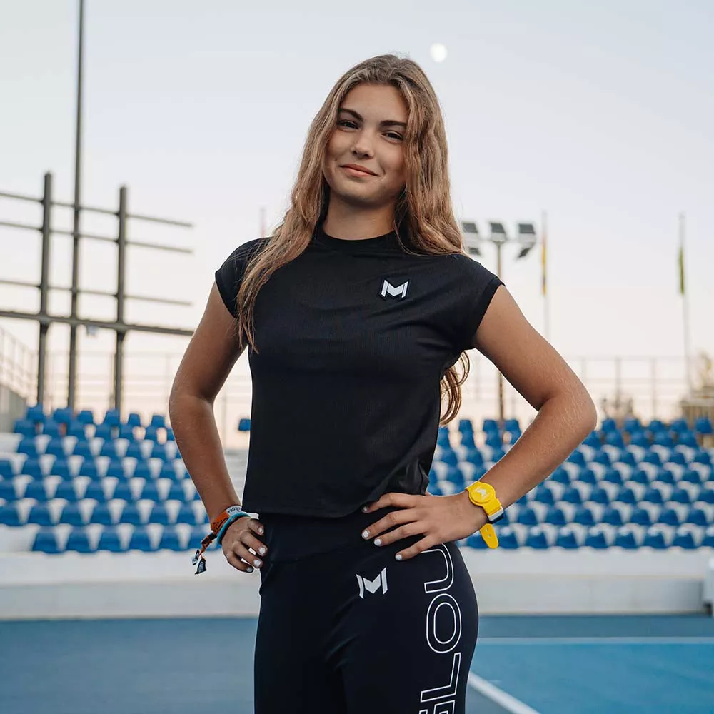 Mouratoglou Match T-Shirt M&auml;dchen Schwarz