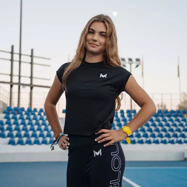 Mouratoglou Match T-Shirt M&auml;dchen Schwarz