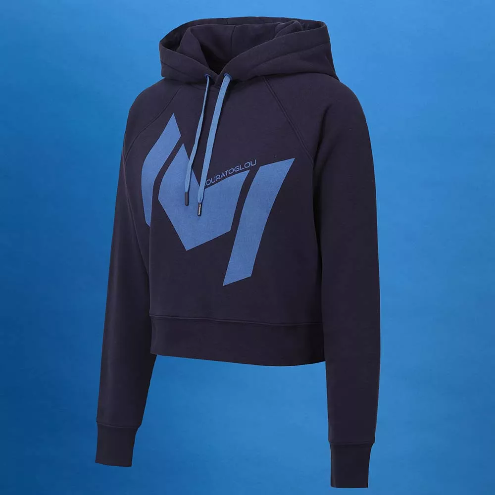 Mouratoglou Kapuzenpullover Damen Marineblau