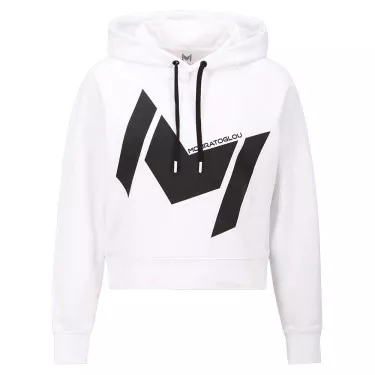 Mouratoglou Kapuzenpullover Damen Wei&szlig;