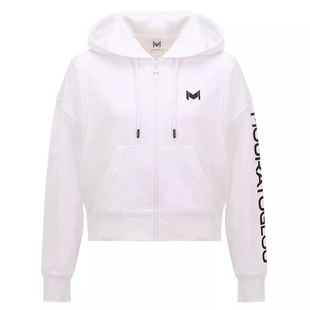 Mouratoglou Kapuzenjacke Damen Wei&szlig;