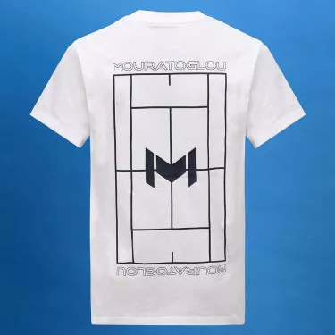 Mouratoglou Graphic T-Shirt Jungen Wei&szlig;
