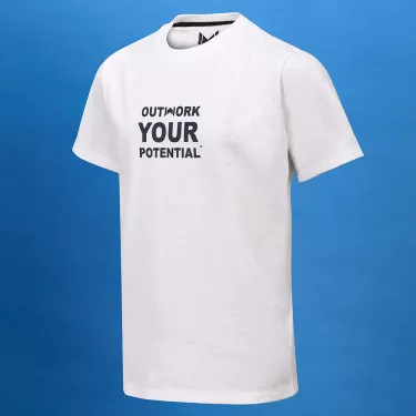 Mouratoglou Graphic T-Shirt Jungen Wei&szlig;