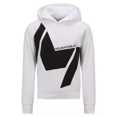 Mouratoglou Kapuzenpullover M&auml;dchen Wei&szlig;