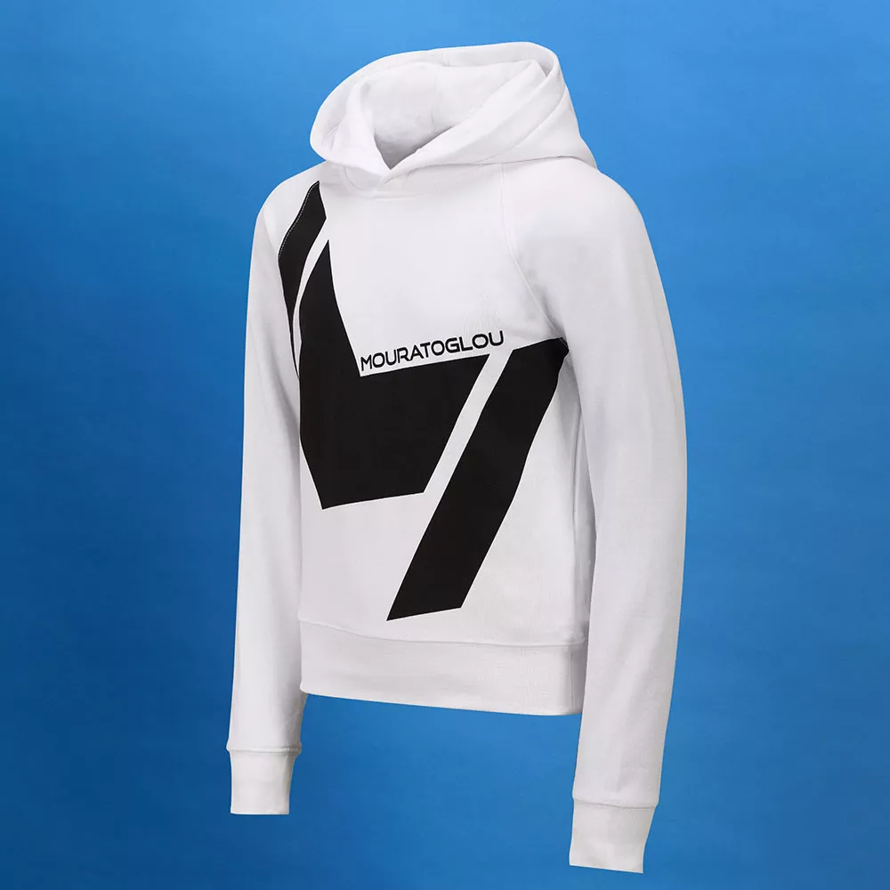 Mouratoglou Kapuzenpullover M&auml;dchen Wei&szlig;