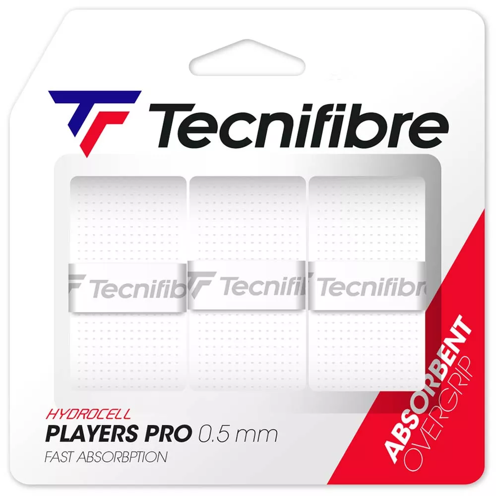 Tecnifibre Players Pro Overgrip Wei&szlig; 3er-Pack