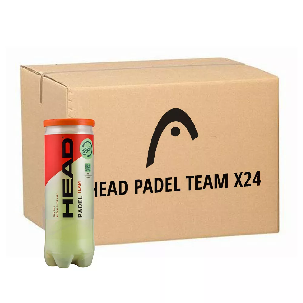 Head Padel Team Padelb&auml;lle Karton (24 Dosen &agrave; 3 B&auml;lle)