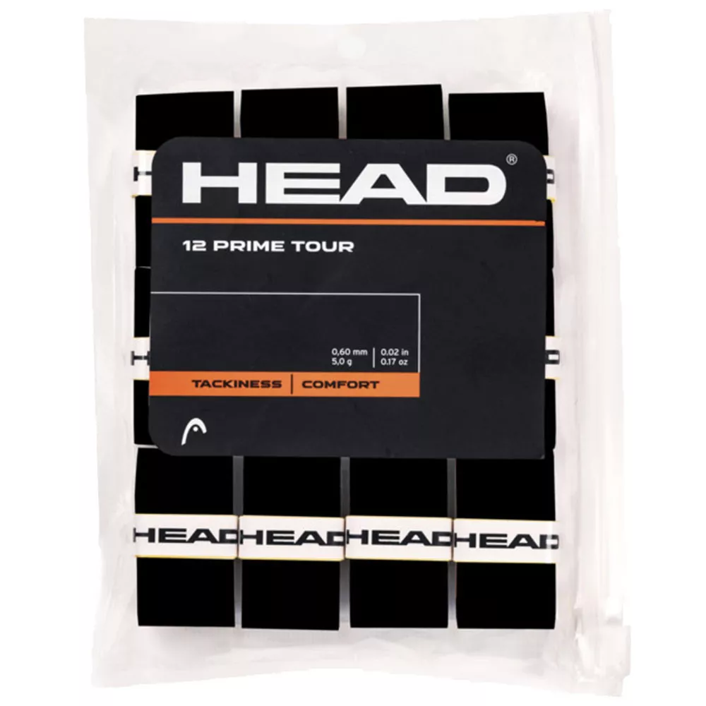 Head Prime Tour Overgrip Schwarz 12er-Pack