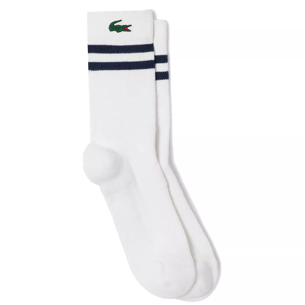 Lacoste Sport Jersey Socken Wei&szlig;