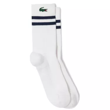 Lacoste Sport Jersey Socken Wei&szlig;