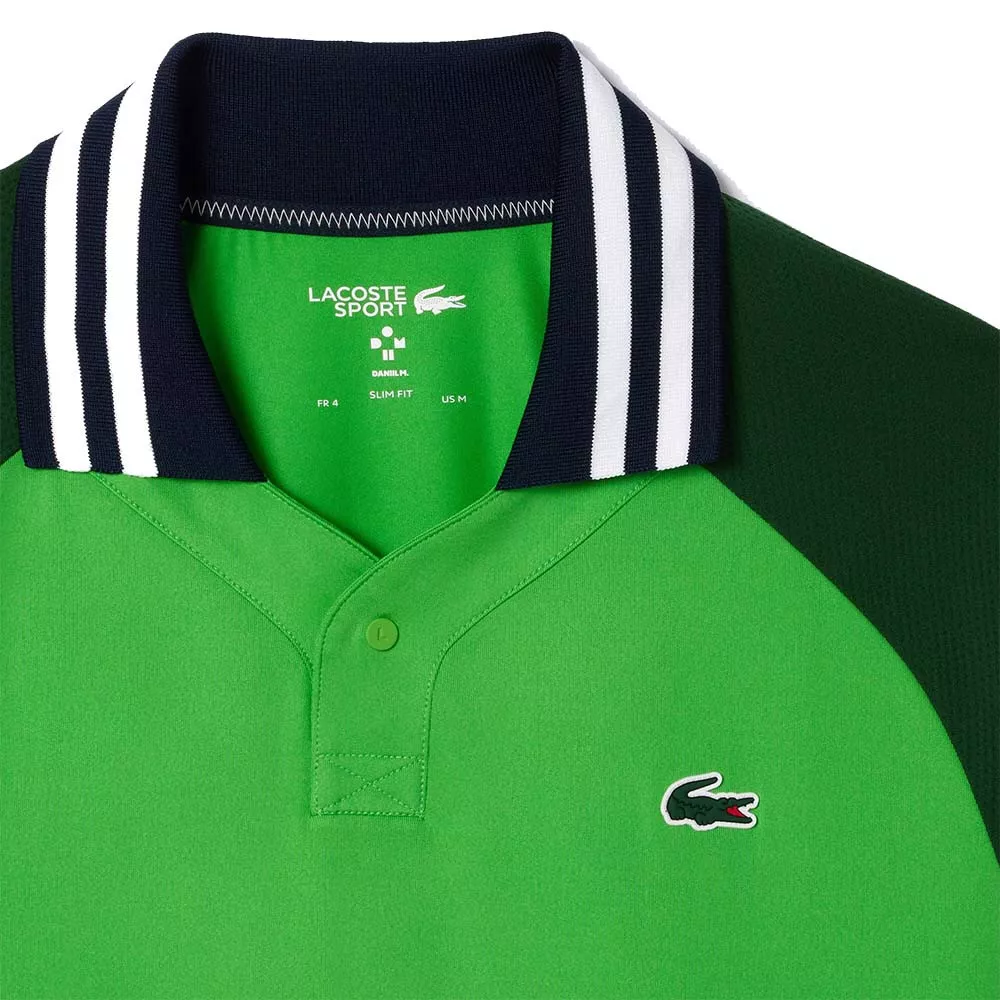 Lacoste Tennis Melbourne Daniil Medwedew Poloshirt Gr&uuml;n