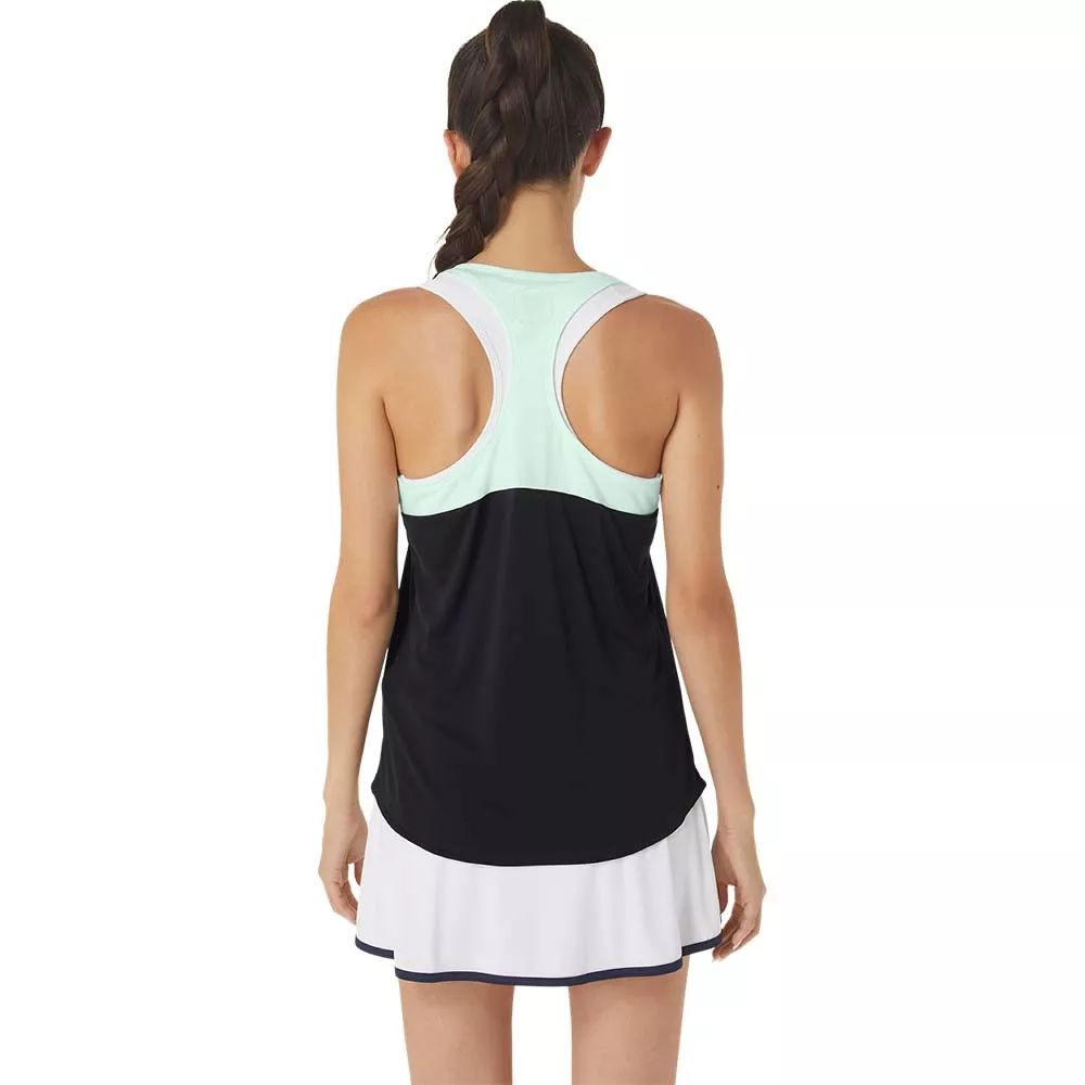 Asics Court Tank Top Schwarz / Gr&uuml;n