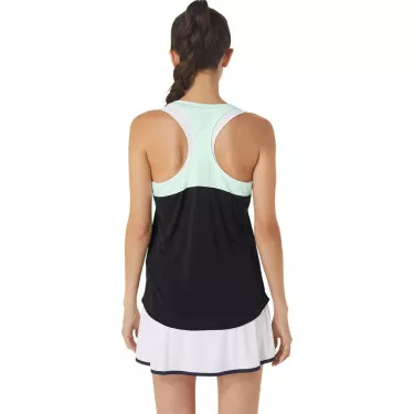 Asics Court Tank Top Schwarz / Gr&uuml;n