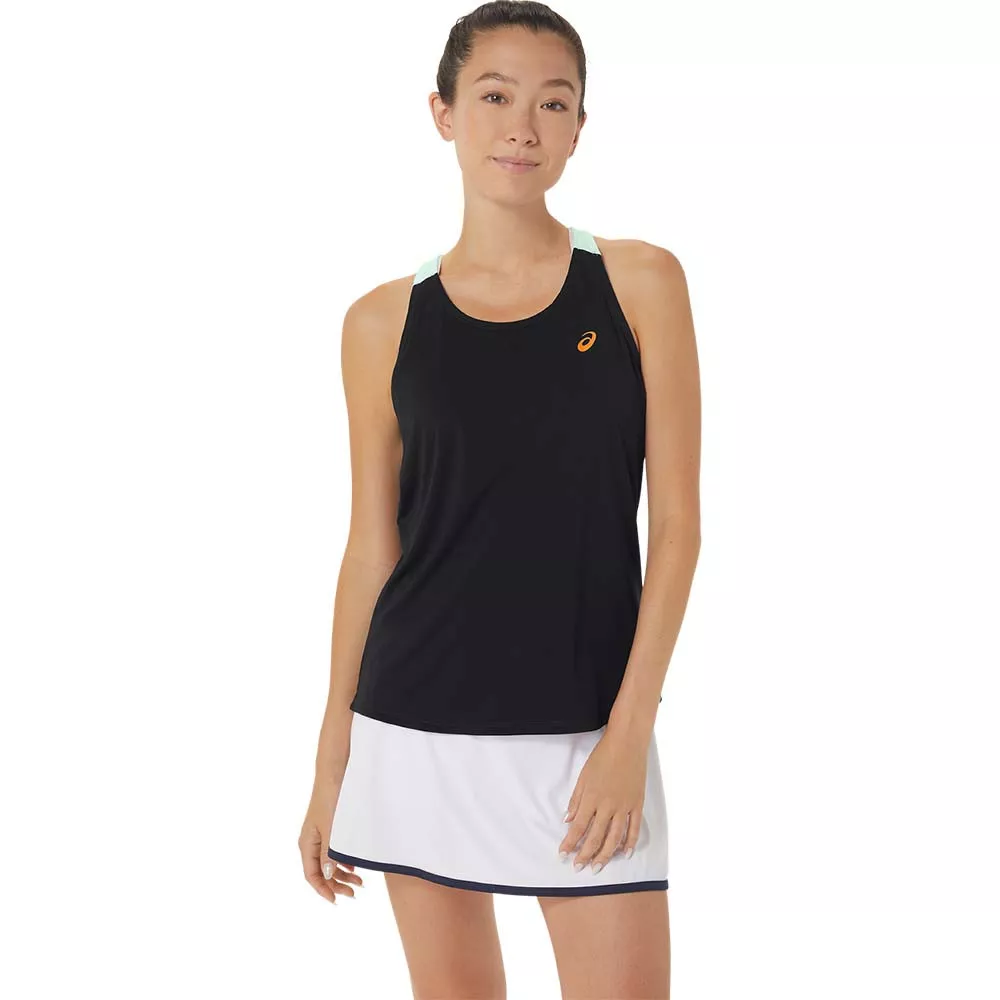 Asics Court Tank Top Schwarz / Gr&uuml;n