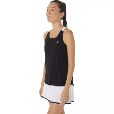Asics Court Tank Top Schwarz / Gr&uuml;n