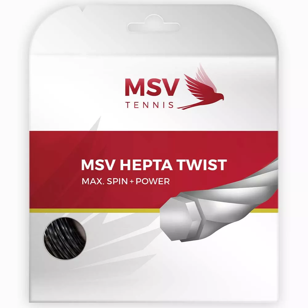 MSV Hepta Twist Tennissaite Schwarz 12 m