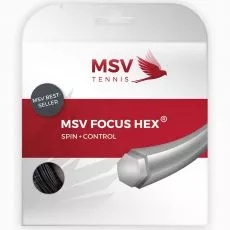 MSV Focus Hex Tennissaite Schwarz 12 m