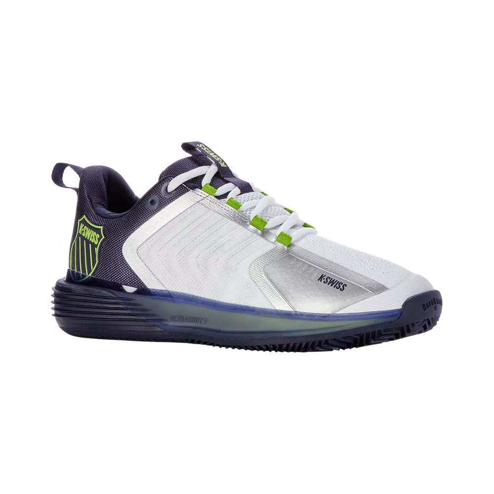 K-Swiss Ultrashot 3 HB Tennisschuhe Sandplatz Wei&szlig; / Blau Grau