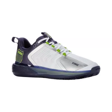 K-Swiss Ultrashot 3 HB Tennisschuhe Sandplatz Wei&szlig; / Blau Grau