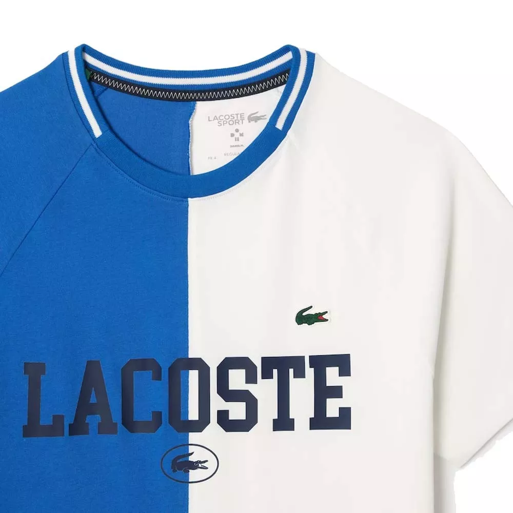 Lacoste Sport x Daniil Medwedew T-Shirt Blau / Wei&szlig;