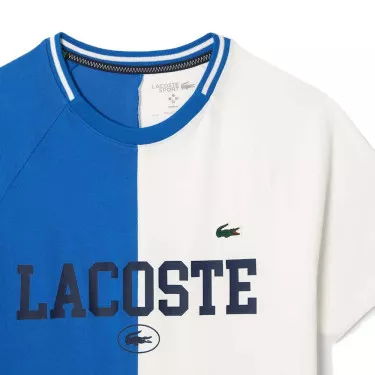 Lacoste Sport x Daniil Medwedew T-Shirt Blau / Wei&szlig;
