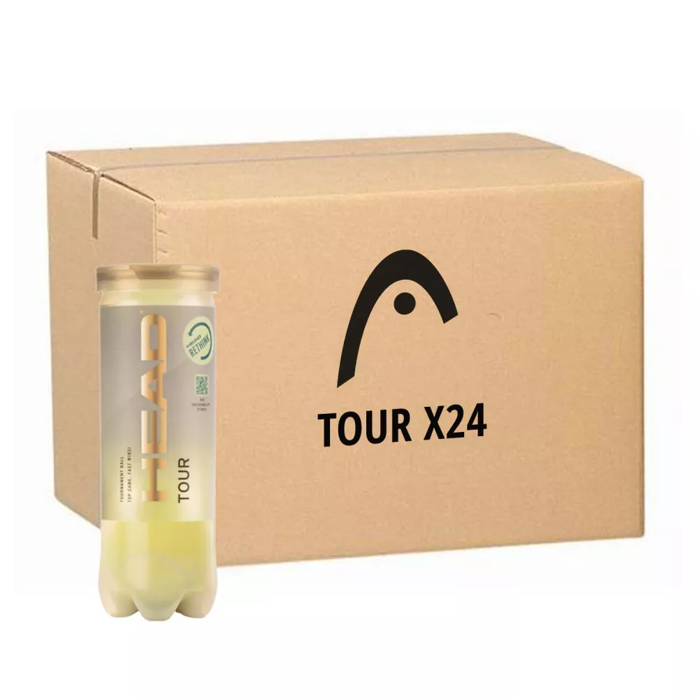 Head Tour Tennisb&auml;lle Karton (24 Dosen &agrave; 3 B&auml;lle)