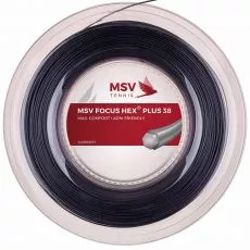 MSV Focus Hex Plus 38 Saitenrolle Schwarz 200 m