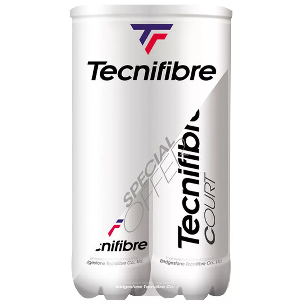 Tecnifibre Court Tennisb&auml;lle Doppelpack (2 Dosen &agrave; 4 B&auml;lle)