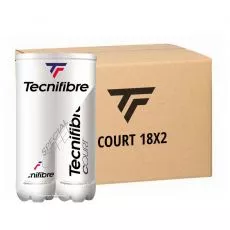 Tecnifibre Court Tennisb&auml;lle Karton (18 Doppelpacks)