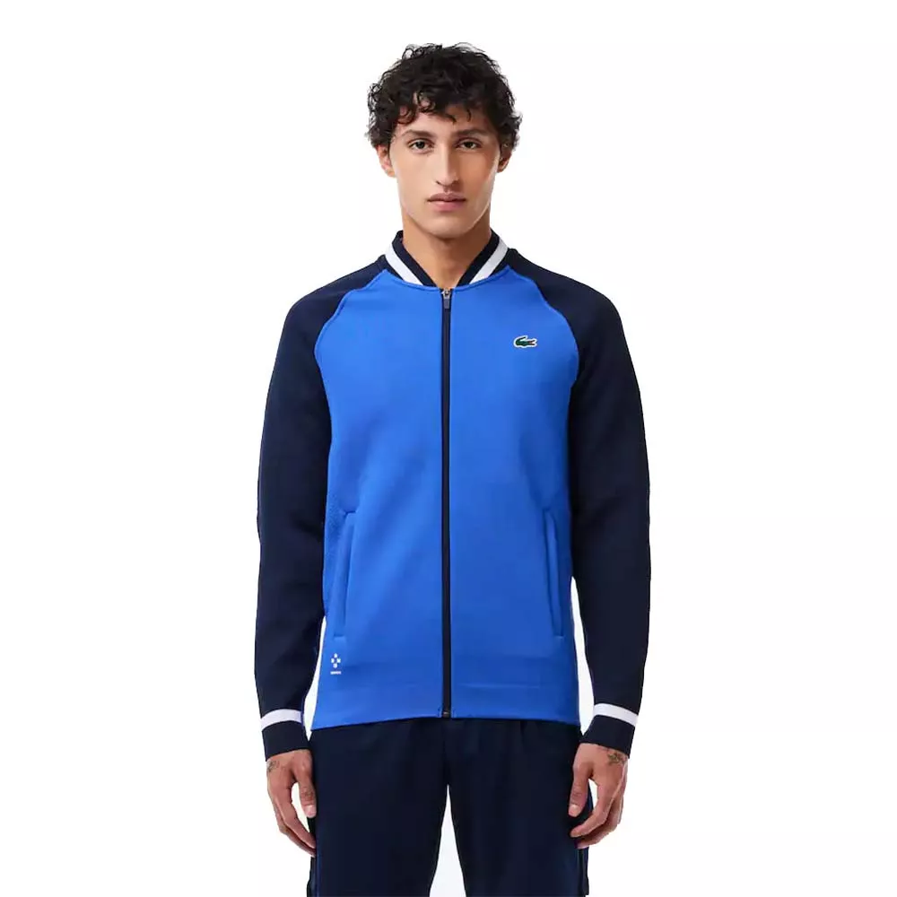 Lacoste Tennis x Daniil Medwedew Trainingsjacke Blau / Marineblau