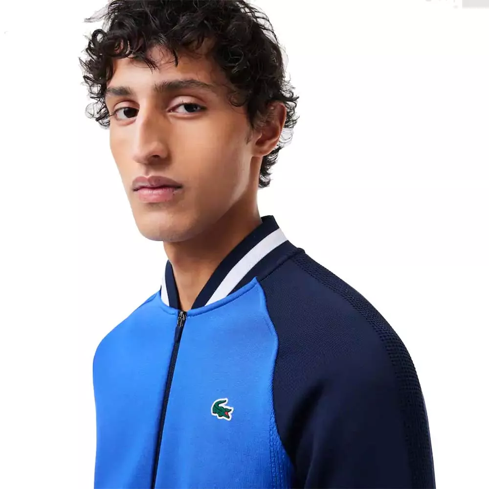 Lacoste Tennis x Daniil Medwedew Trainingsjacke Blau / Marineblau