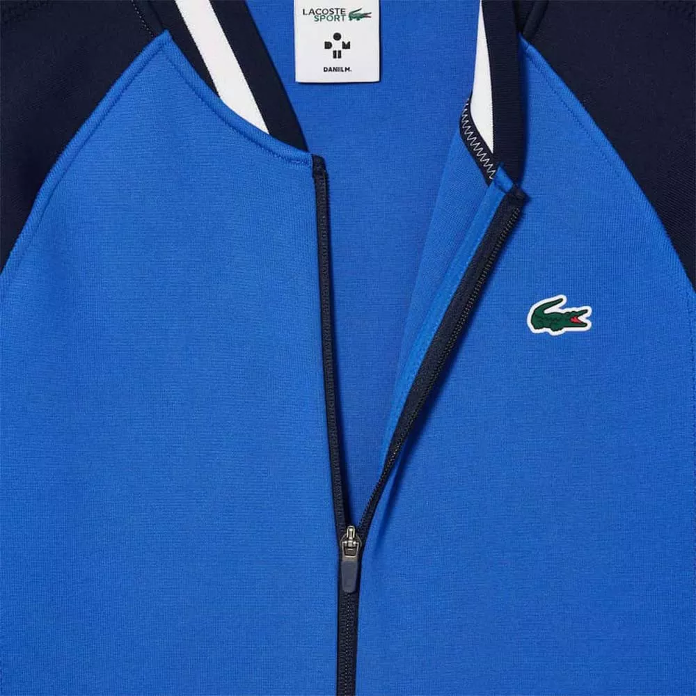 Lacoste Tennis x Daniil Medwedew Trainingsjacke Blau / Marineblau