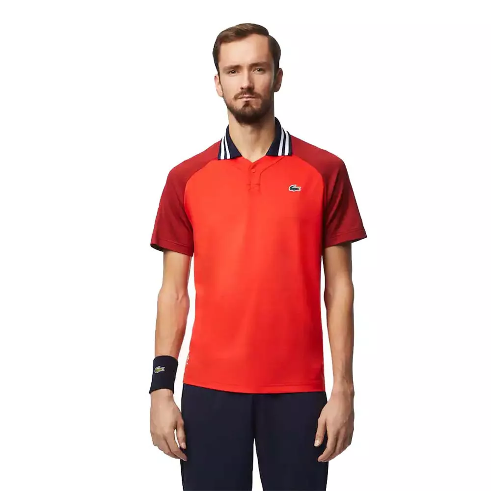 Lacoste Tennis x Daniil Medwedew Poloshirt Rot / Bordeaux
