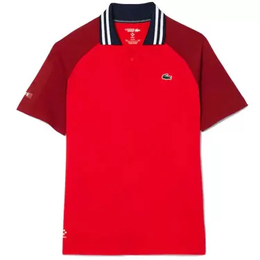 Lacoste Tennis x Daniil Medwedew Poloshirt Rot / Bordeaux