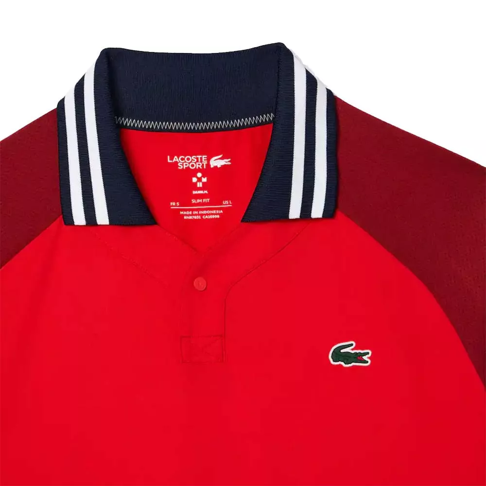 Lacoste Tennis x Daniil Medwedew Poloshirt Rot / Bordeaux