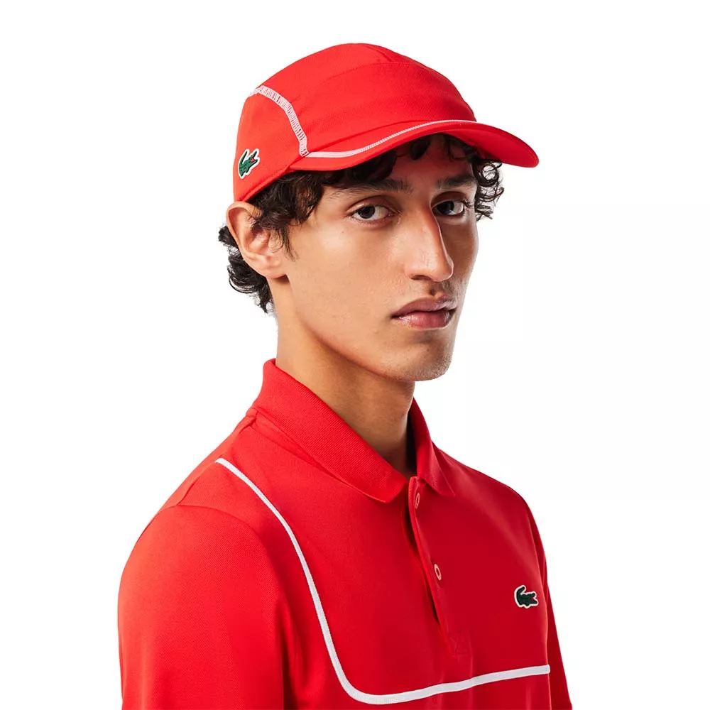 Lacoste Color-Block Cap Rot