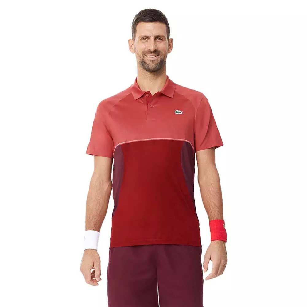 Lacoste Tennis x Novak Djokovic Paris Poloshirt Rot