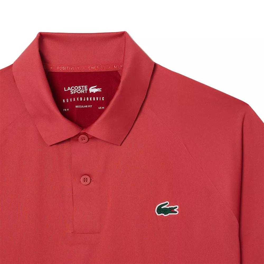 Lacoste Tennis x Novak Djokovic Paris Poloshirt Rot