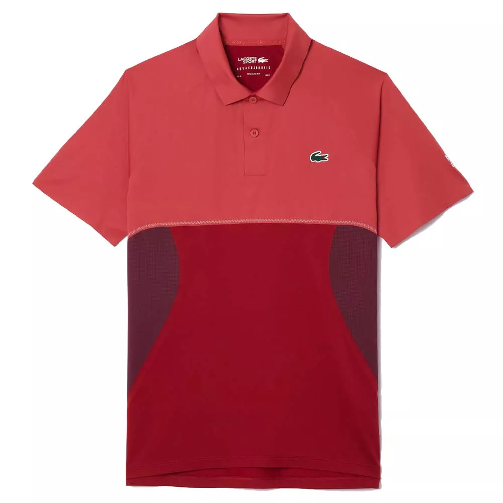 Lacoste Tennis x Novak Djokovic Paris Poloshirt Rot