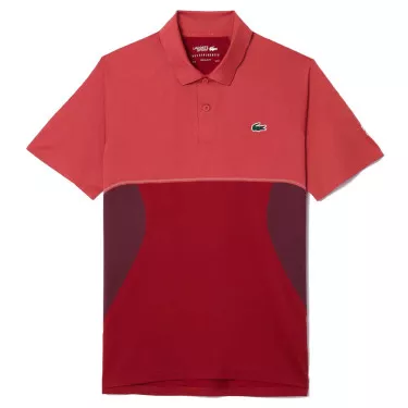 Lacoste Tennis x Novak Djokovic Paris Poloshirt Rot