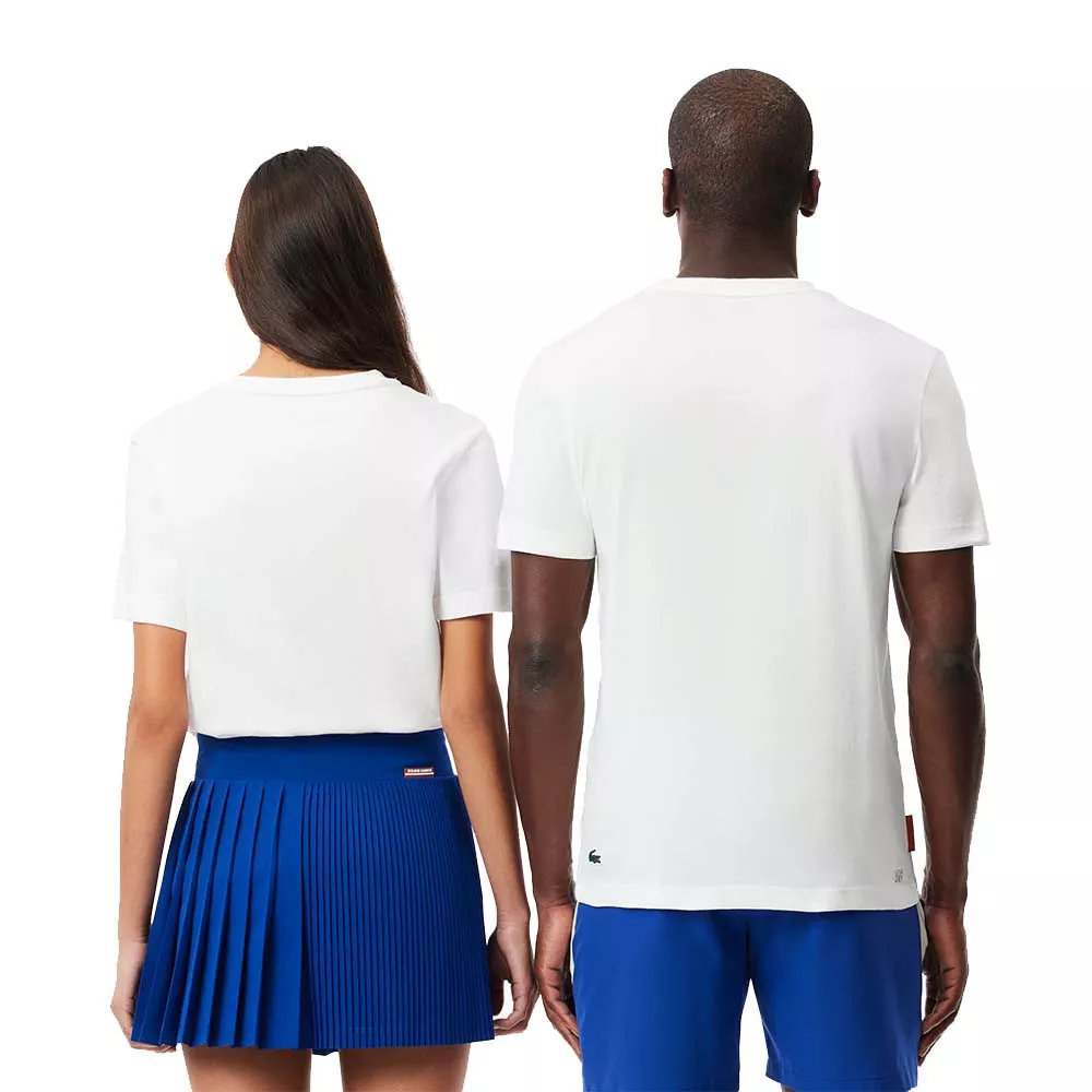 Lacoste Sport Roland Garros Unisex T-Shirt Wei&szlig;
