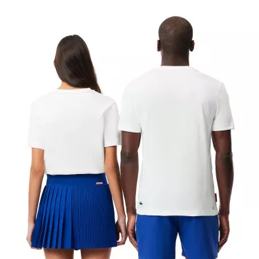 Lacoste Sport Roland Garros Unisex T-Shirt Wei&szlig;