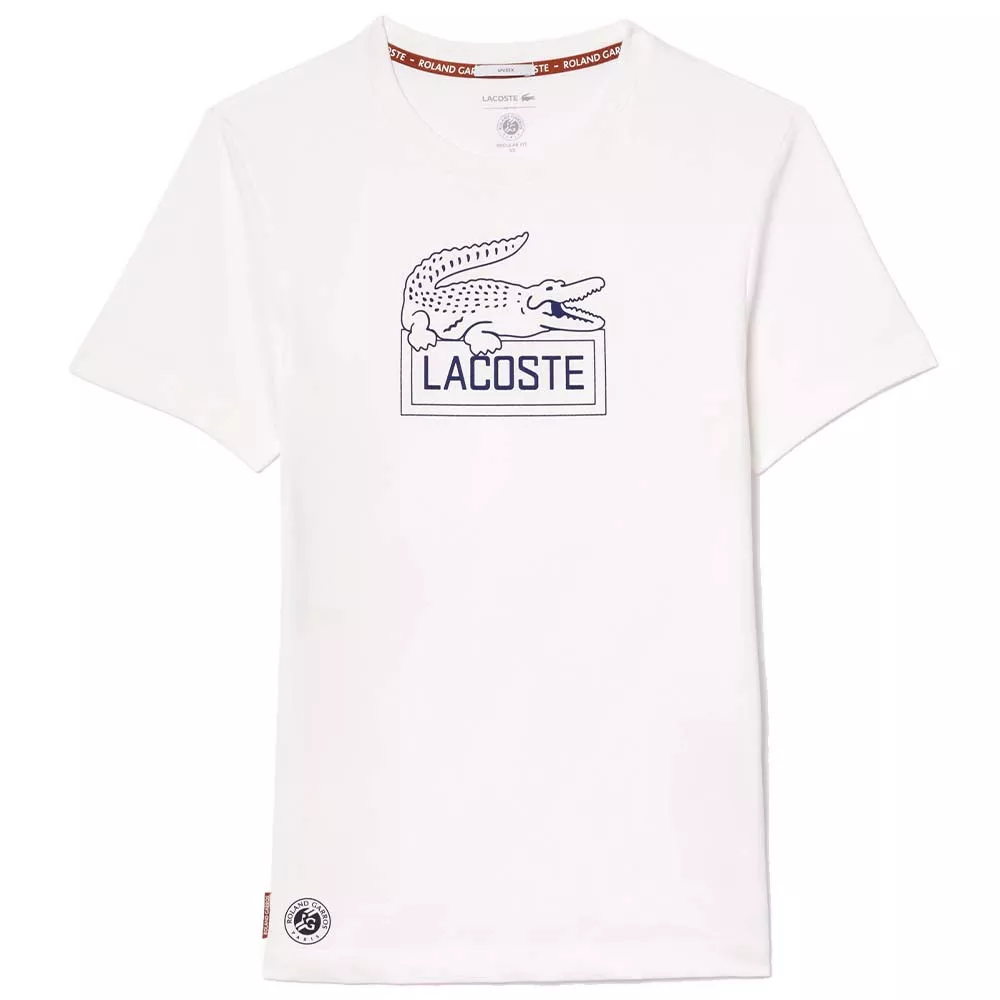 Lacoste Sport Roland Garros Unisex T-Shirt Wei&szlig;