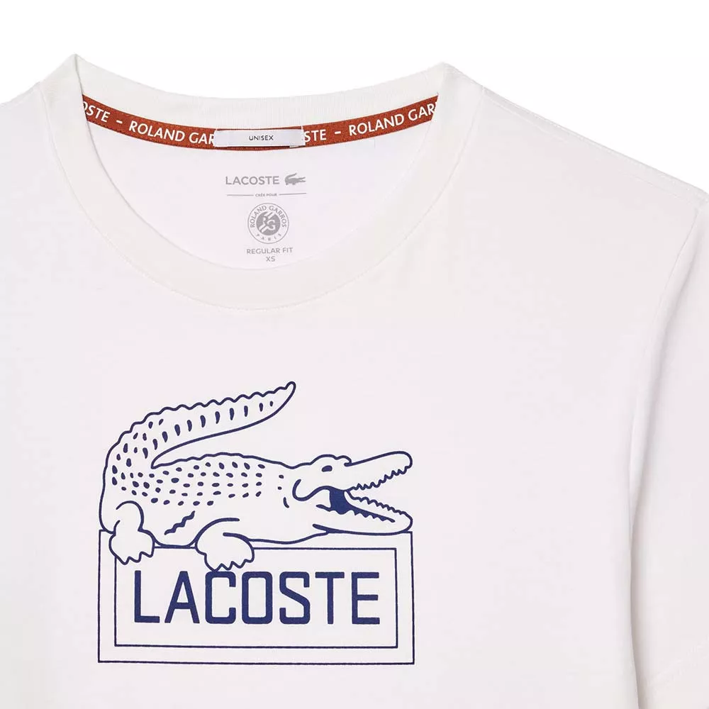 Lacoste Sport Roland Garros Unisex T-Shirt Wei&szlig;