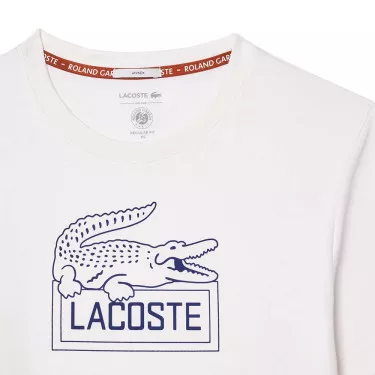 Lacoste Sport Roland Garros Unisex T-Shirt Wei&szlig;