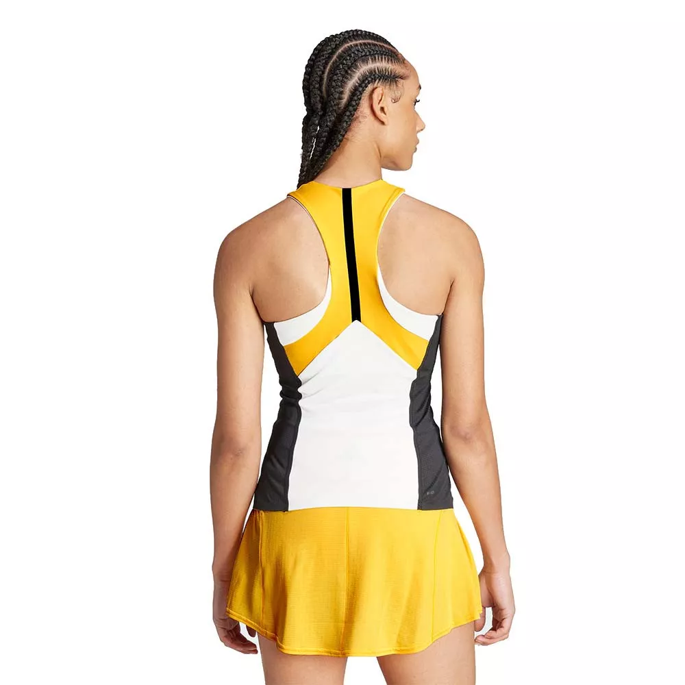 Adidas Pro Y-3 Paris Tank Top Wei&szlig; / Schwarz / Orange