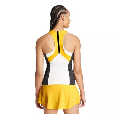 Adidas Pro Y-3 Paris Tank Top Wei&szlig; / Schwarz / Orange