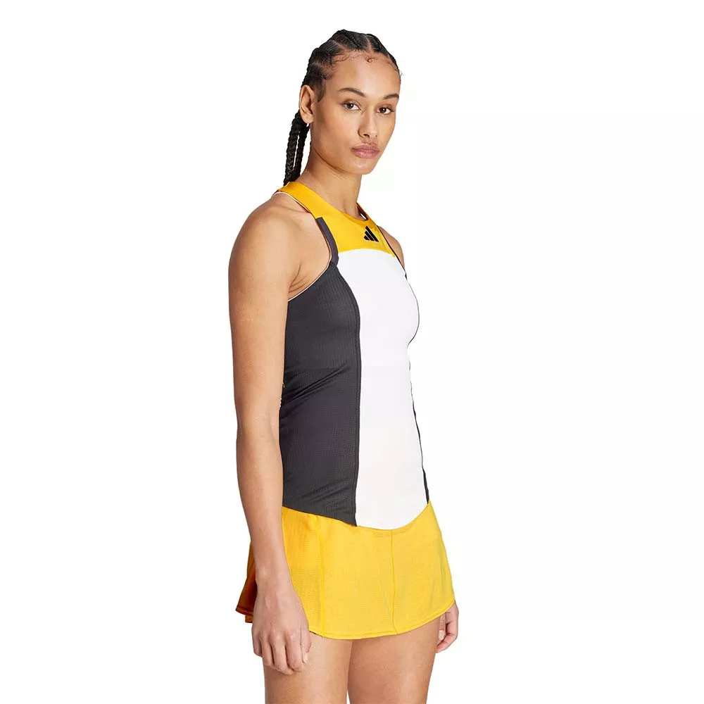 Adidas Pro Y-3 Paris Tank Top Wei&szlig; / Schwarz / Orange