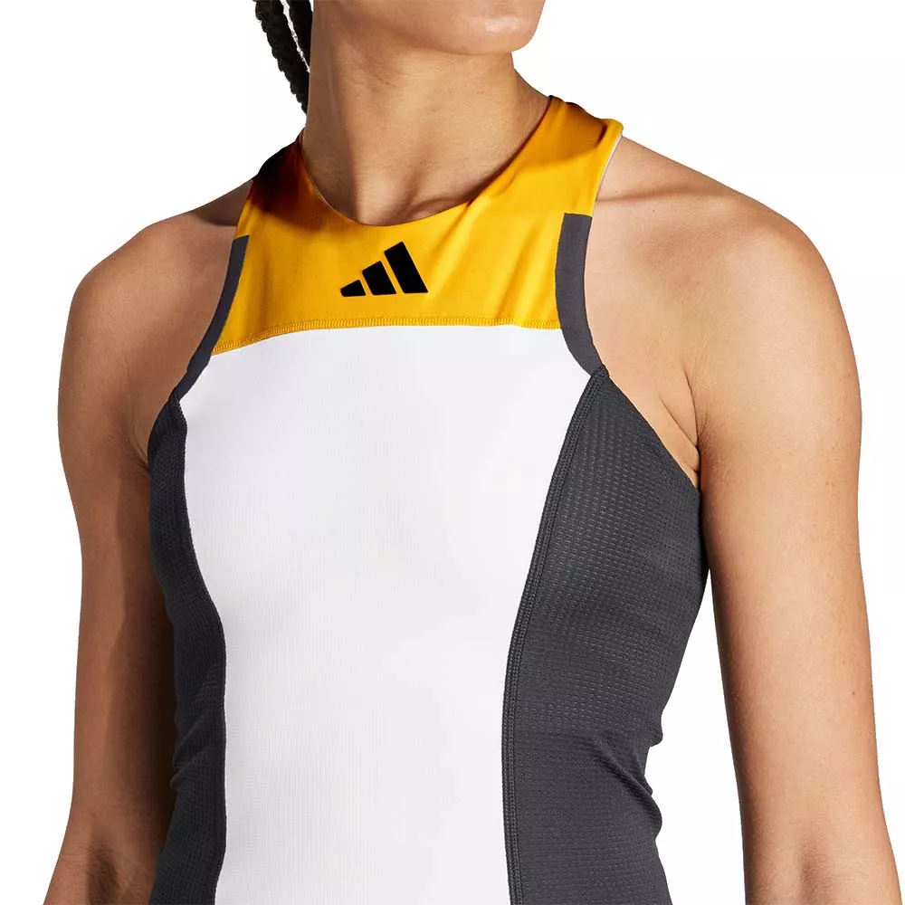 Adidas Pro Y-3 Paris Tank Top Wei&szlig; / Schwarz / Orange