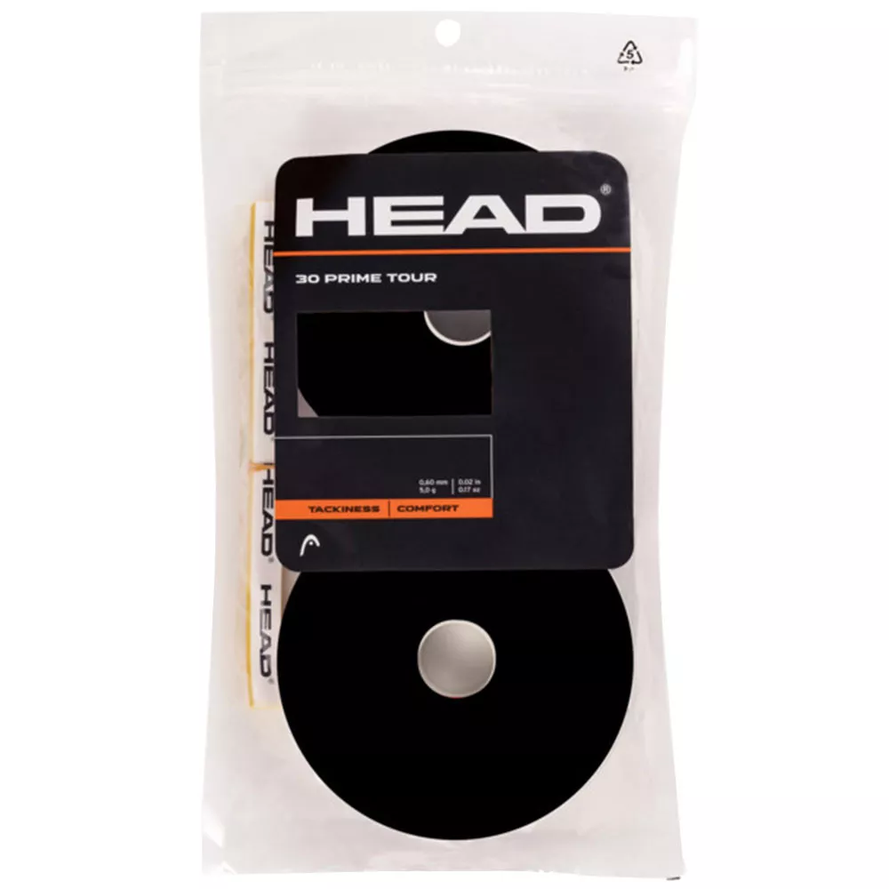 Head Prime Tour Overgrip Schwarz 30er-Pack